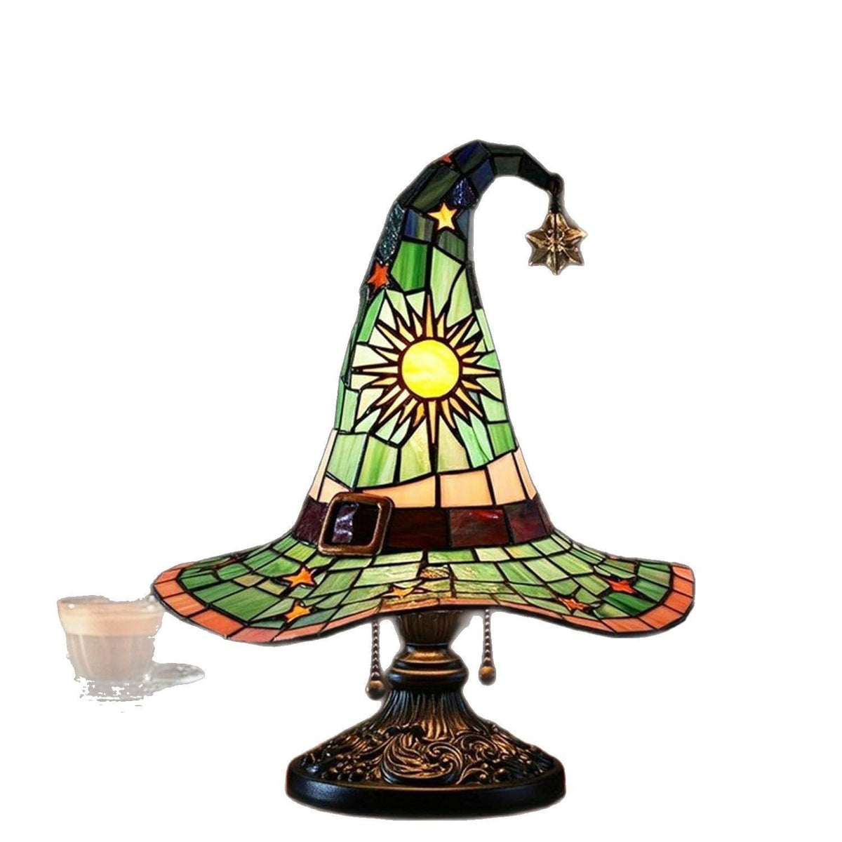 Decorative Witch Hat Table Lamp Bowlift — product view 5
