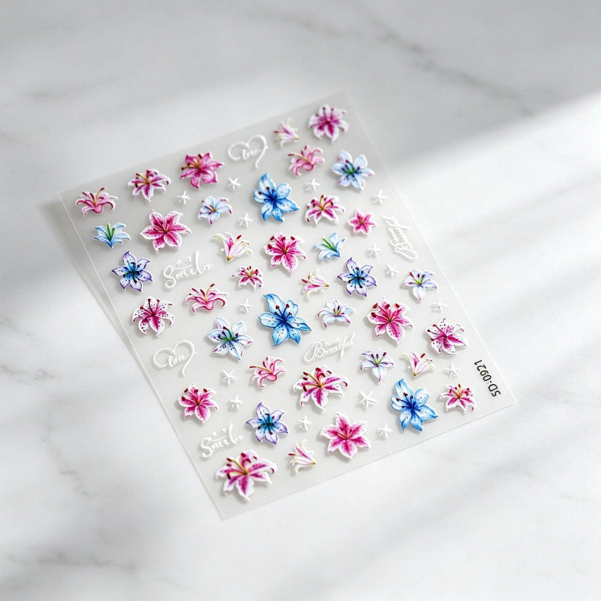 Floral Decorative Nail Art Stickers — product view 1