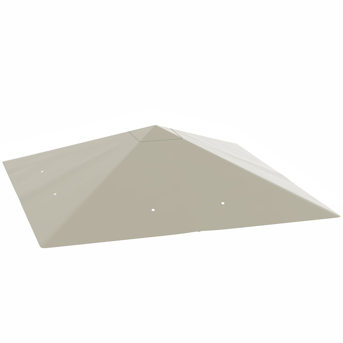10' x 10' Gazebo Replacement Canopy Top Cover with Drain Holes, Grey — product view 1