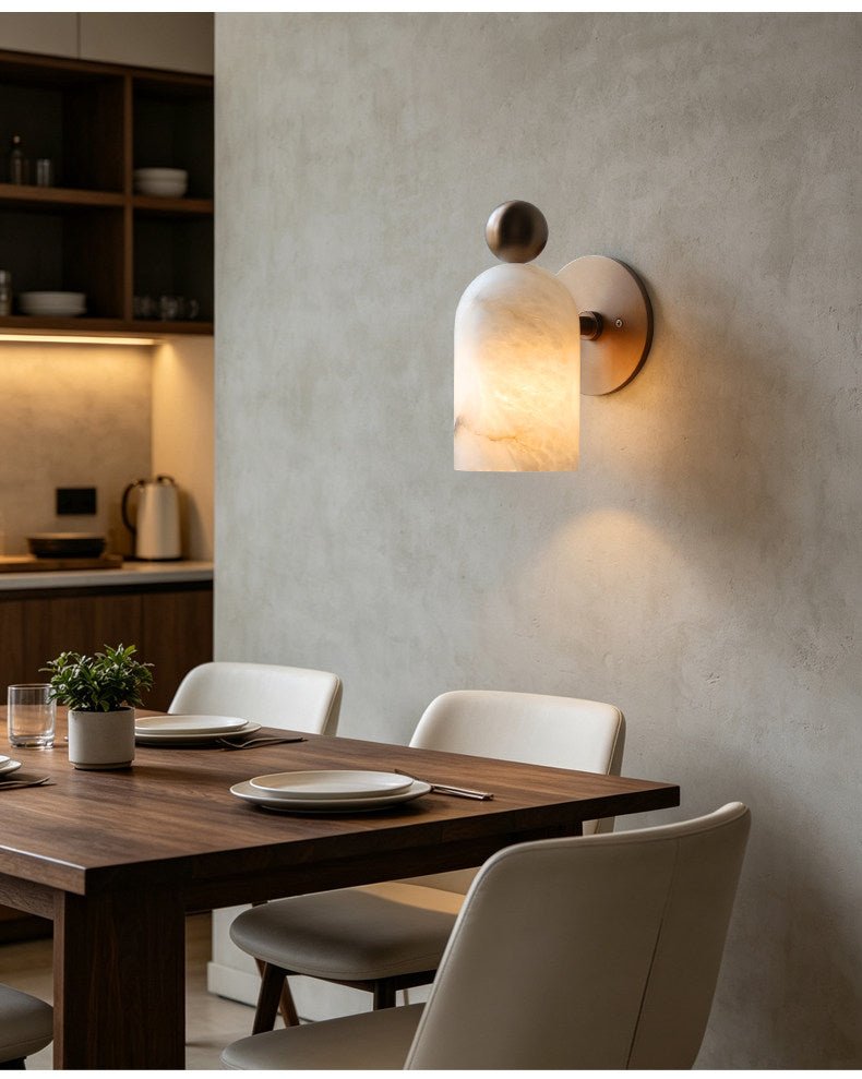 Orbit Alabaster Wall Sconce — product view 5
