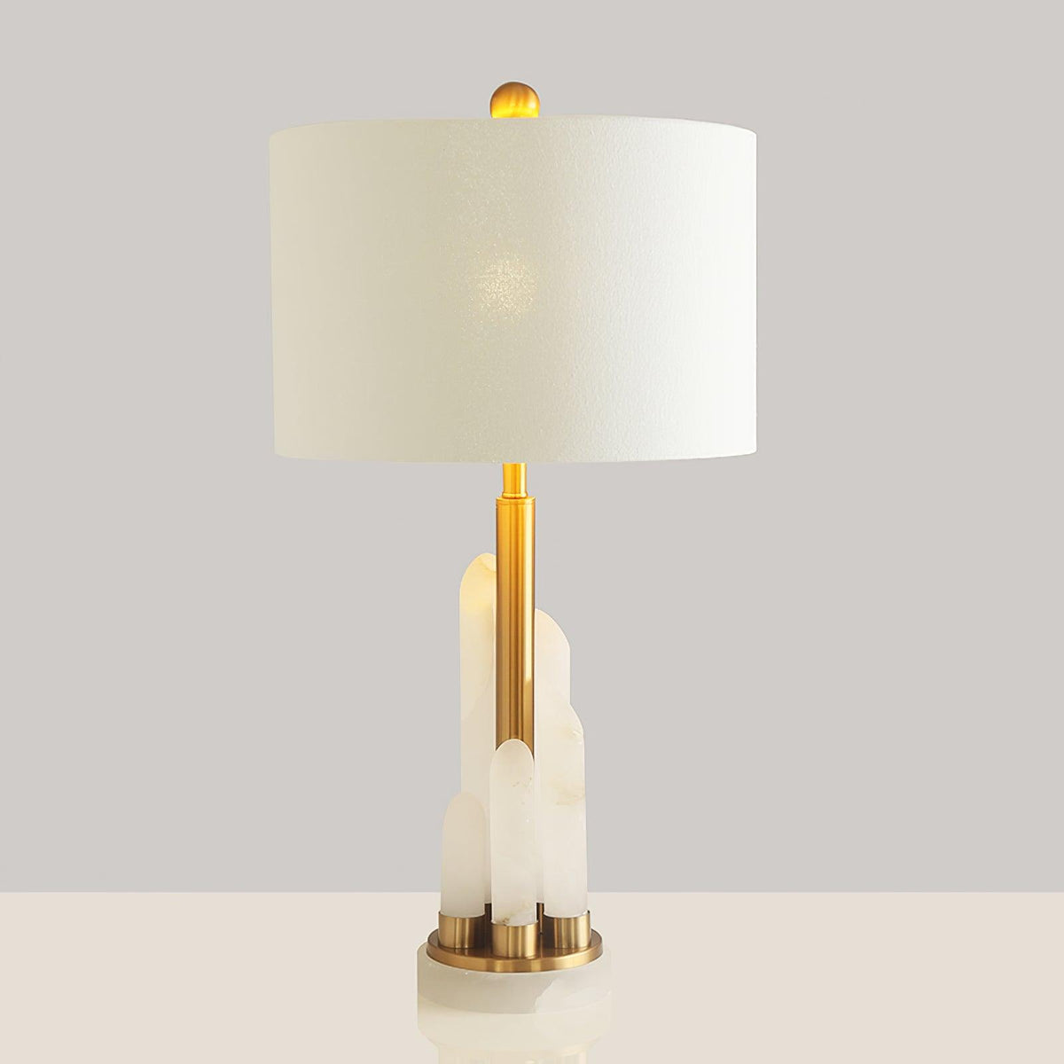 Olvenor Cylindrical Alabaster Table Lamp — product view 6