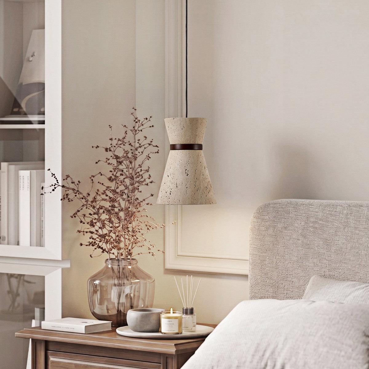 Orvella Travertine Pendant Light — product view 3
