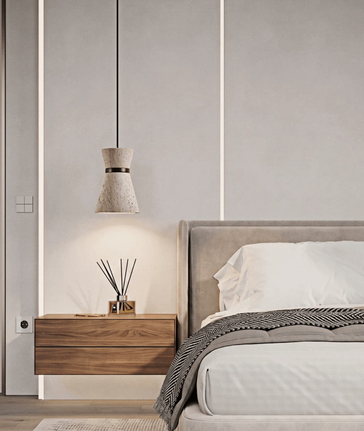 Orvella Travertine Pendant Light — product view 4