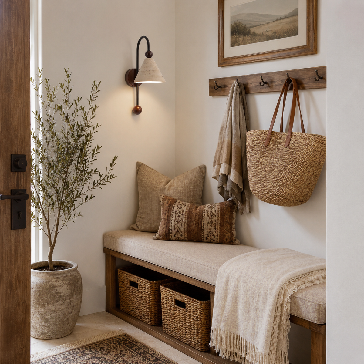 Overlook Travertine Wall Sconce — product view 4