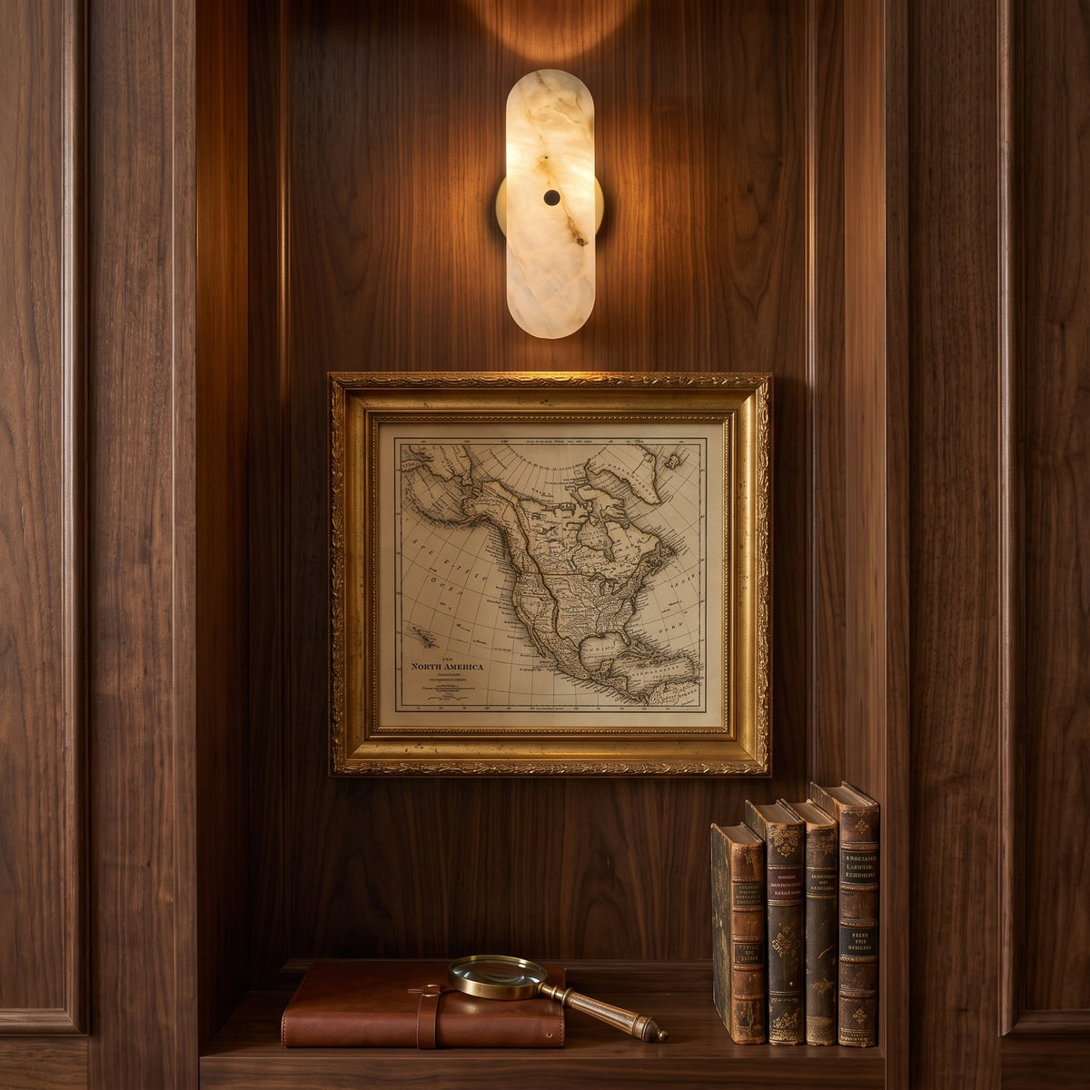 Pittock Alabaster Wall Sconce — product view 2