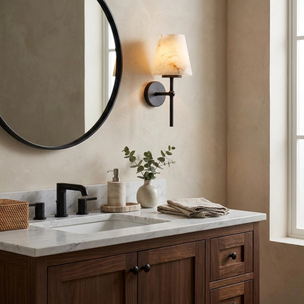 Pivot Alabaster Wall Sconce — product view 5