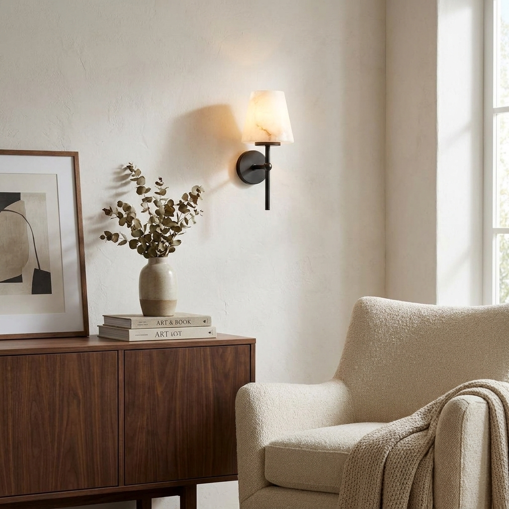 Pivot Alabaster Wall Sconce — product view 7
