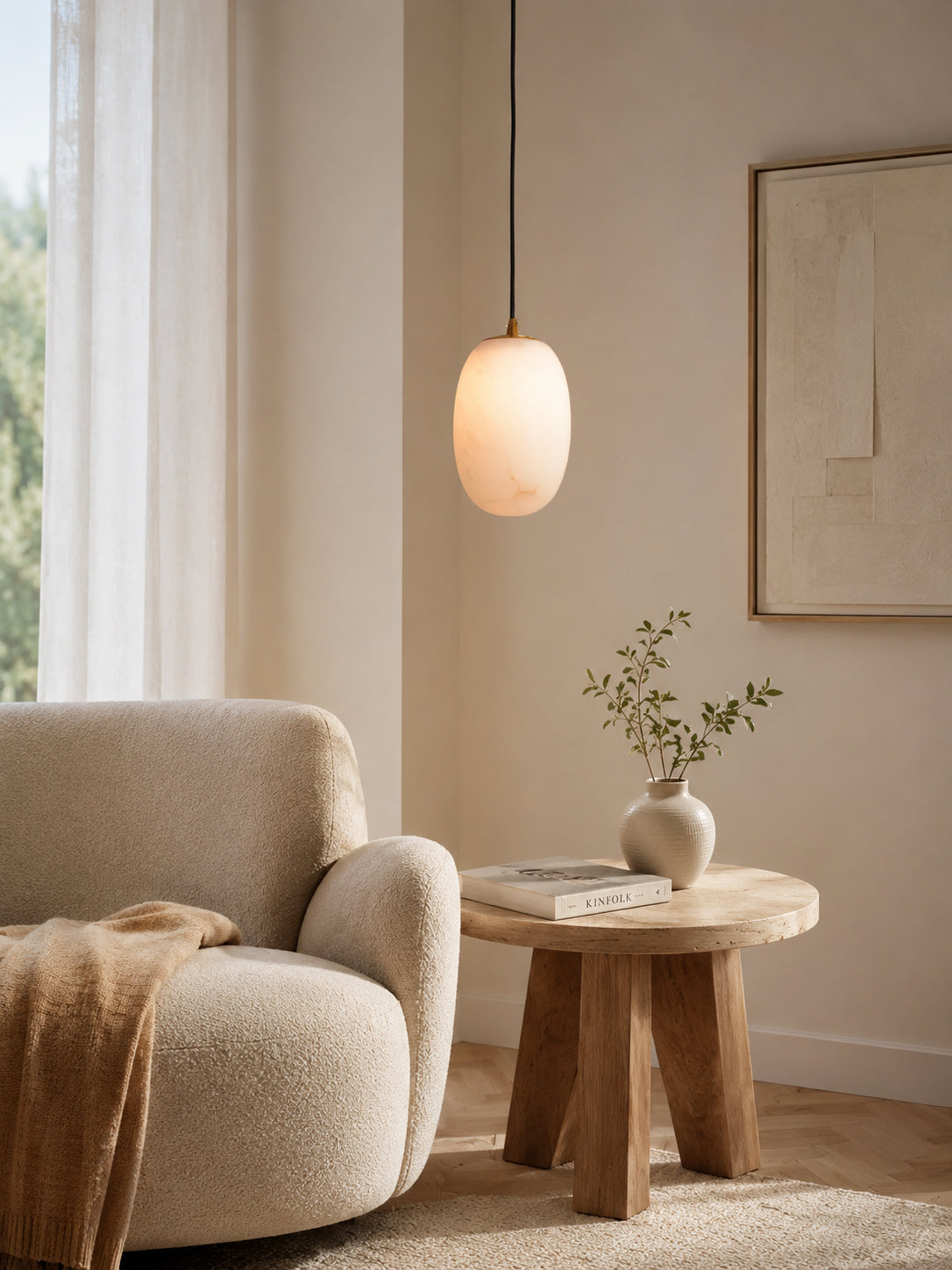Pod Mini Alabaster Pendant Light — product view 5