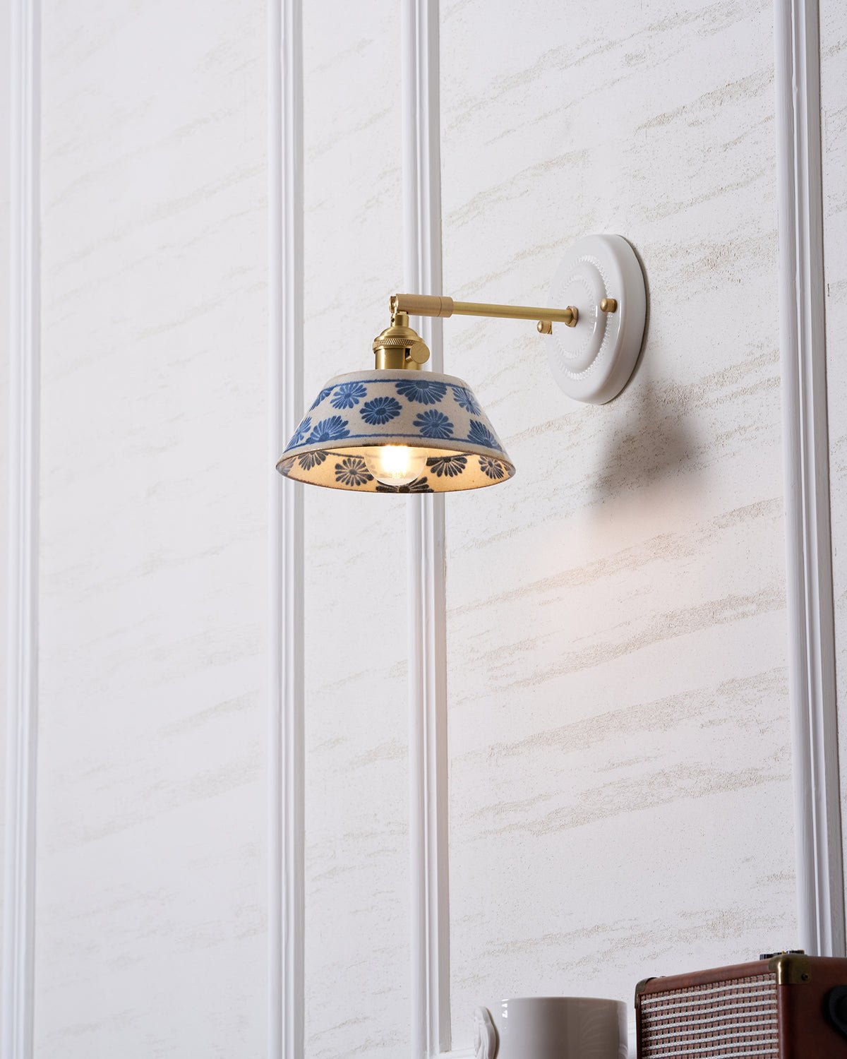 Porcelain Indigo Wall Lamp — product view 7