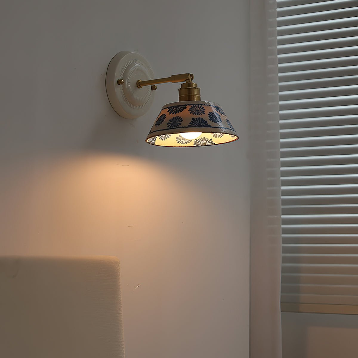 Porcelain Indigo Wall Lamp — product view 4