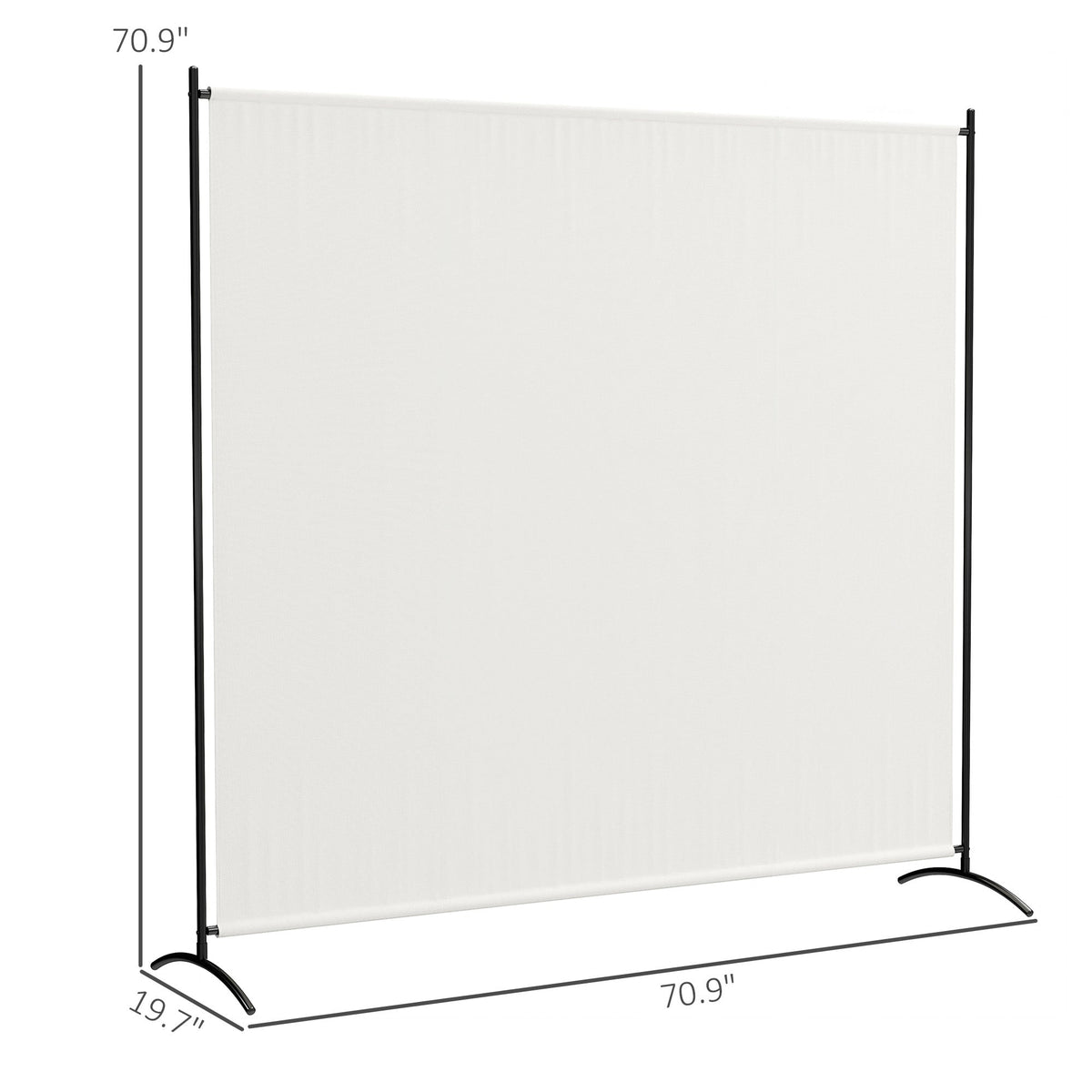 5.9FT Tall Single-Panel Outdoor Privacy Screen with UPF30+ Protection, Beige — product view 5