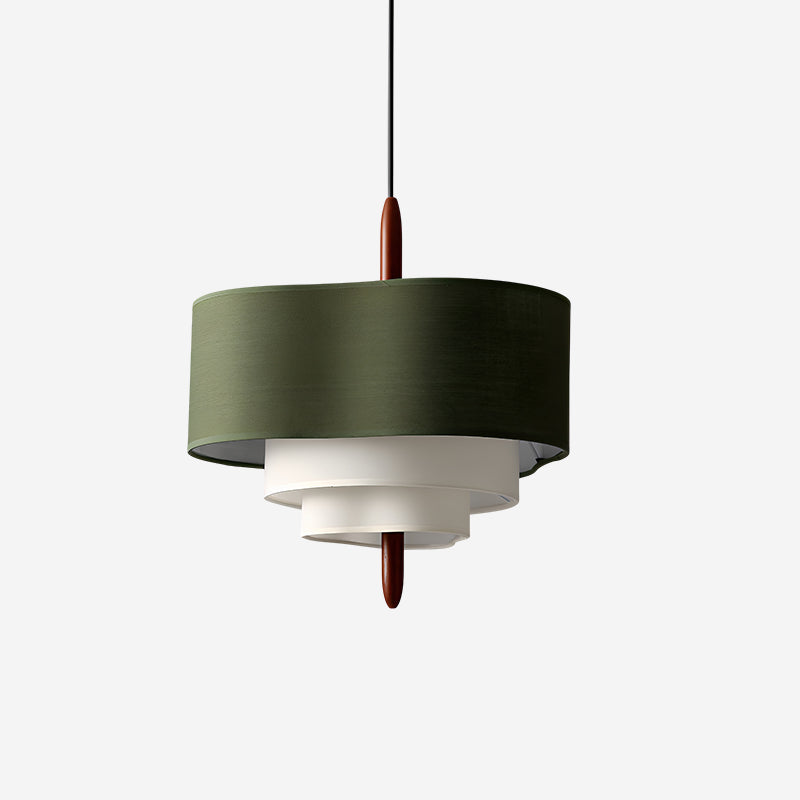 Ophel Green Fabric Pendant Lamp — product view 5