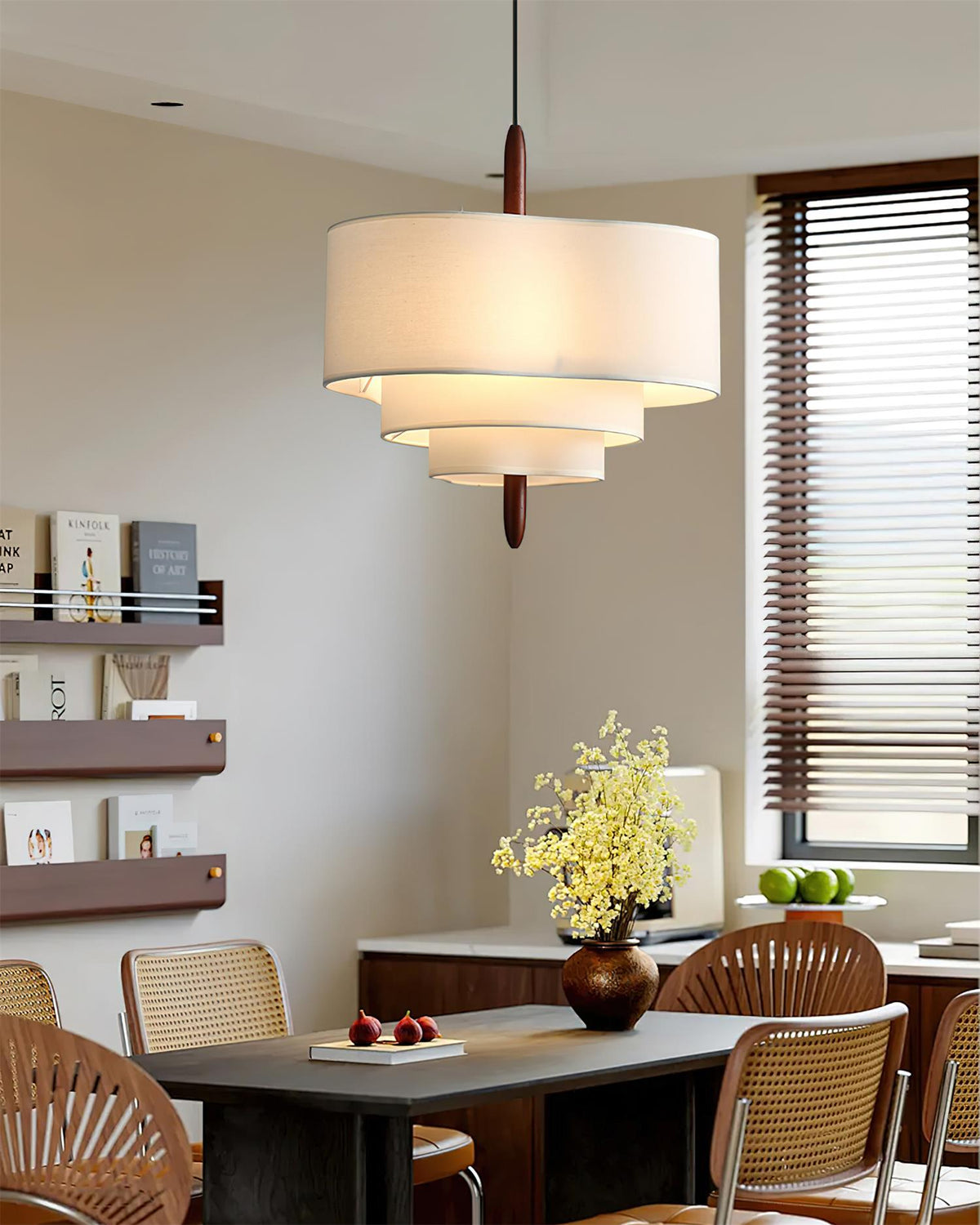 Ophel Green Fabric Pendant Lamp — product view 6