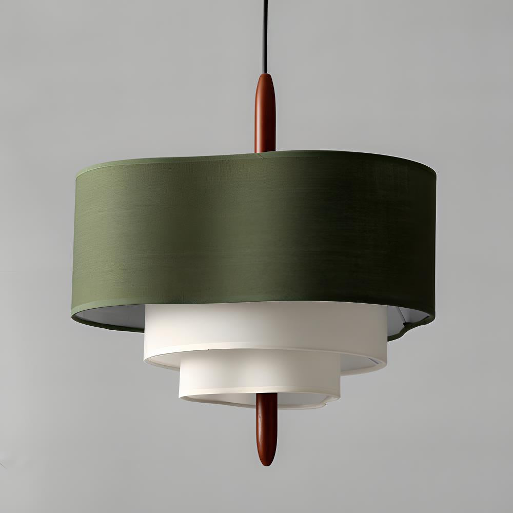 Ophel Green Fabric Pendant Lamp — product view 4