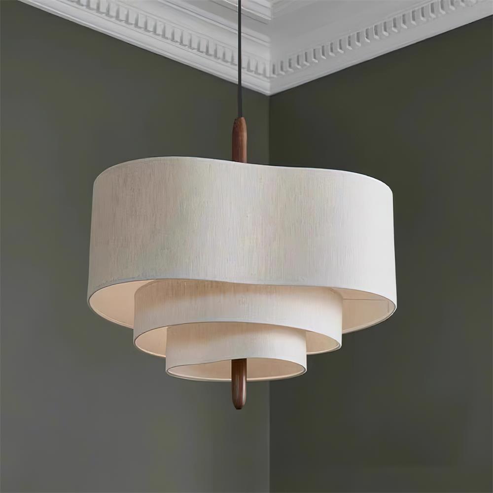 Ophel Green Fabric Pendant Lamp — product view 3