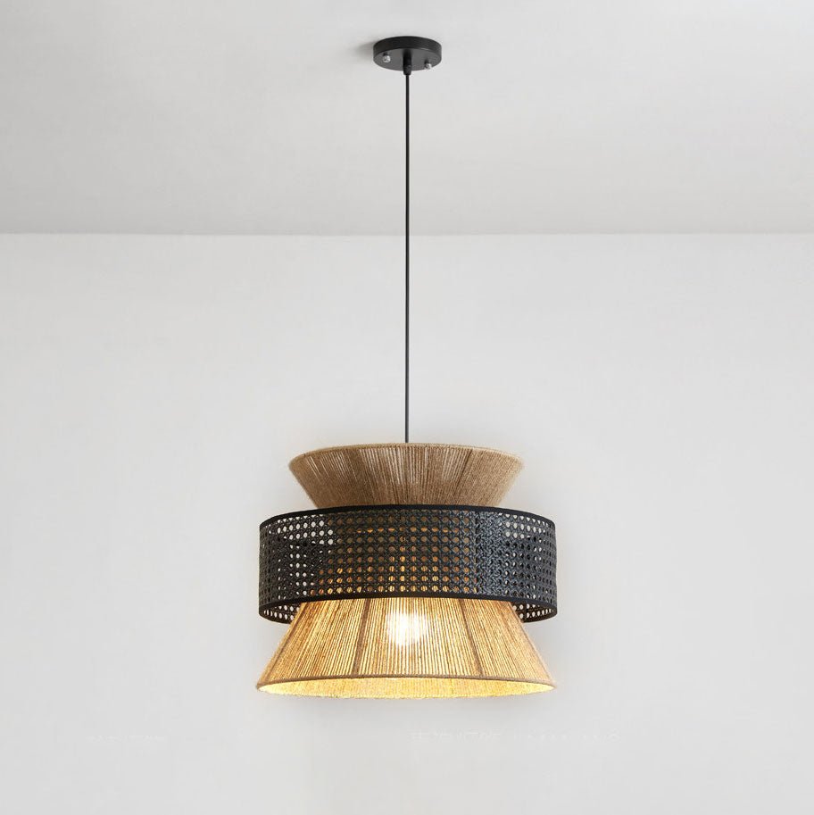Reed Woven Rattan Pendant Light — product view 4