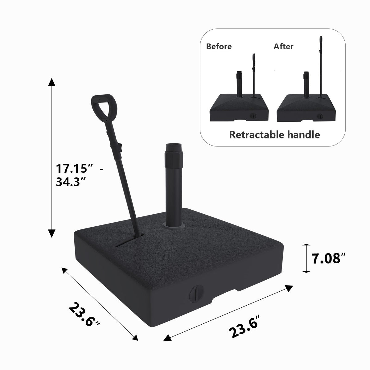 Removable Base with Handle — product view 5