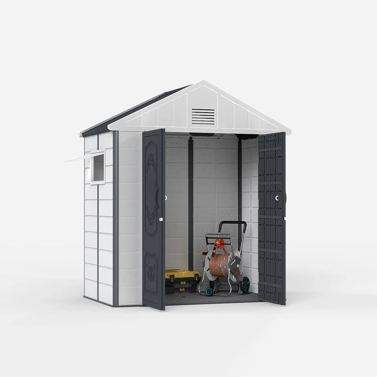 4x6 ft Resin Outdoor Storage Shed — product view 1