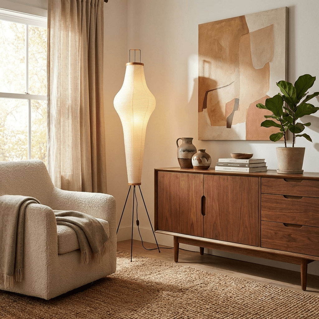 Rice Paper Floor Lamp — product view 6