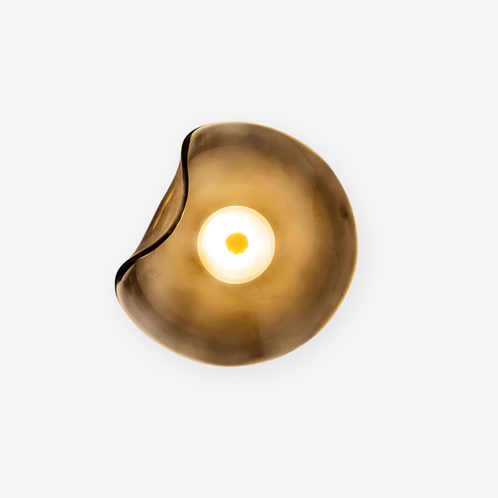 Lunara Elegant Amber Glass Wall Sconce with Warm Glow — product view 7
