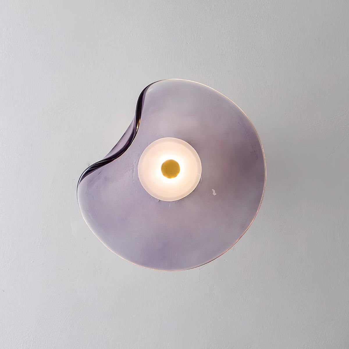 Lunara Elegant Amber Glass Wall Sconce with Warm Glow — product view 6