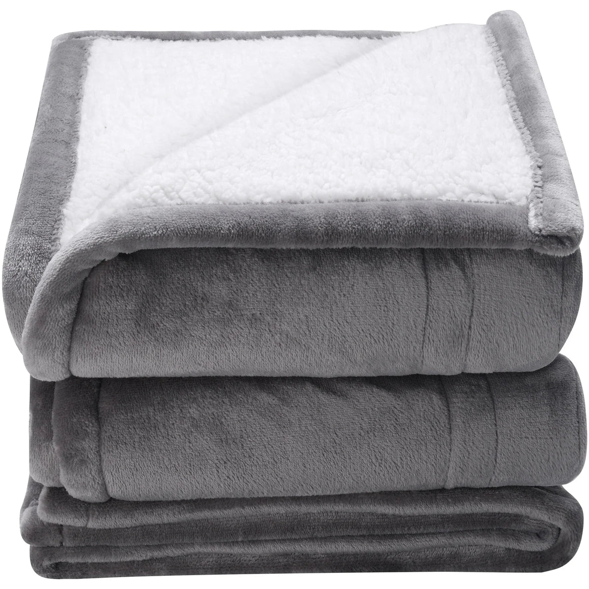 Electric Heated Throw Blanket, 5 Heat Levels, Soft Flannel Sherpa, Auto Shut-Off and Overheat Protection for Sofa and Bed — product view 1