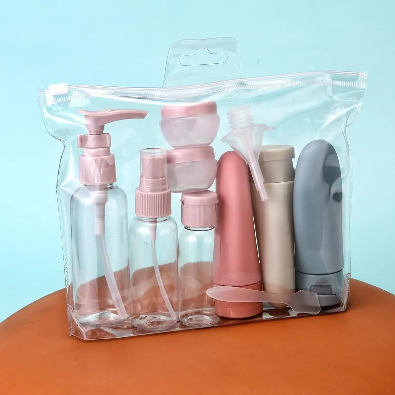 LoungeYard | TravelEase 11-piece Travel Bottle Set | Refillable Containers for Cosmetics & Care | Cabin Luggage Approved & Leak-proof β product view 1