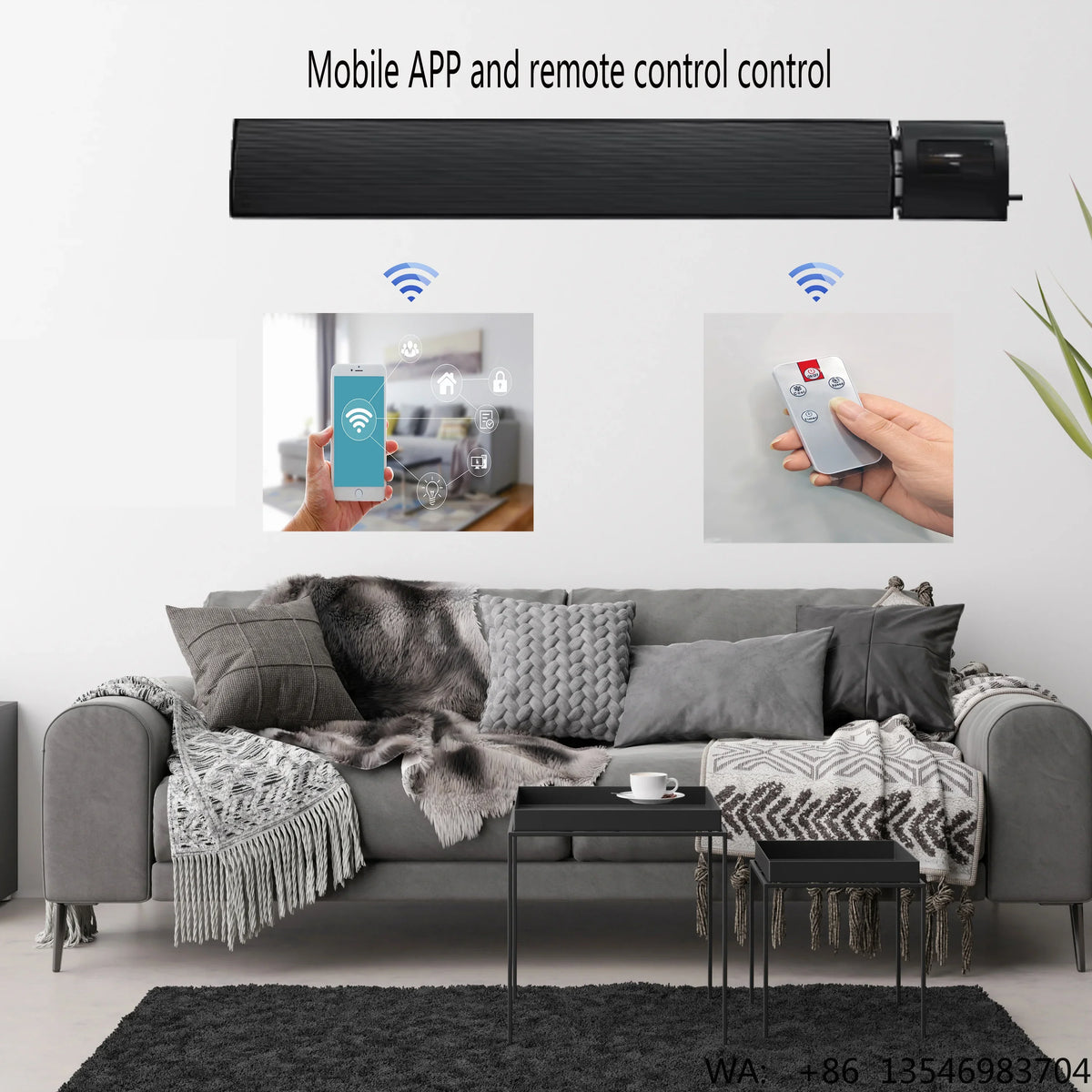 Infrared Panel Ceiling Heater for Indoor & Outdoor Rooms, Electric Radiant Panel Heating — product view 1