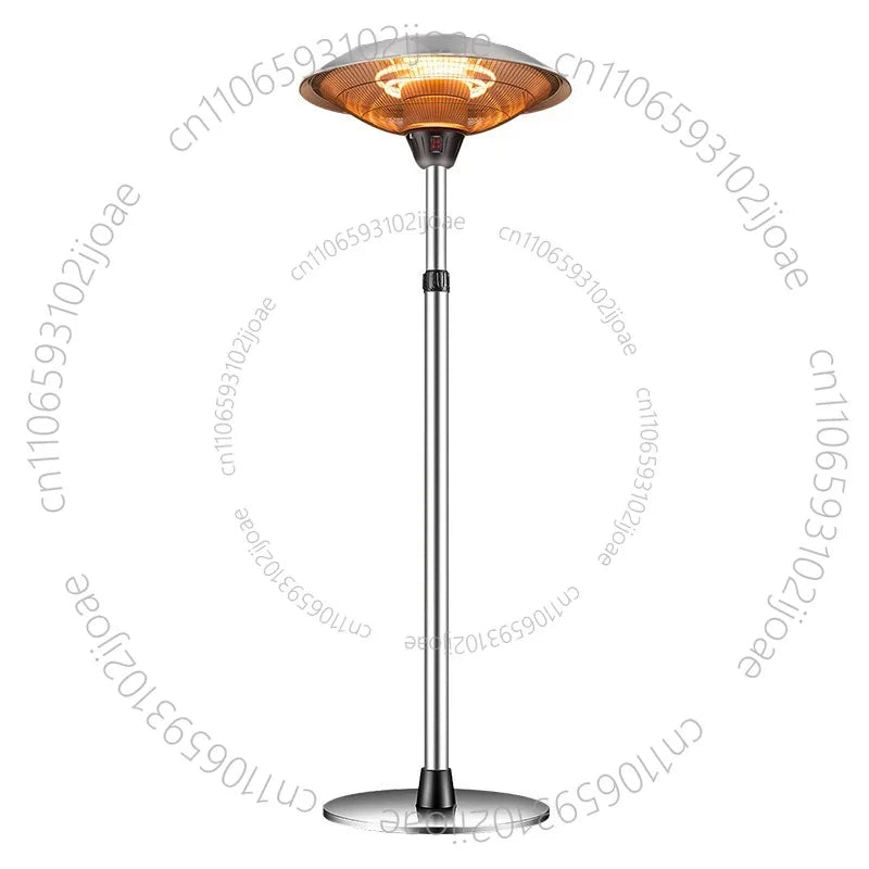 Umbrella-Style Stainless Steel Patio Heater, Freestanding Electric Outdoor Heating Stove for Garden & Hotel Terrace — product view 2