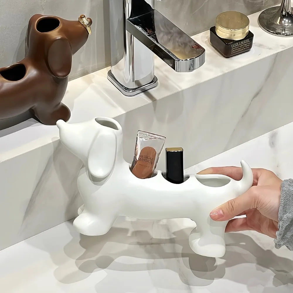 LoungeYard | Sausage Dog Multi-Purpose Bathroom Organizer — product view 2