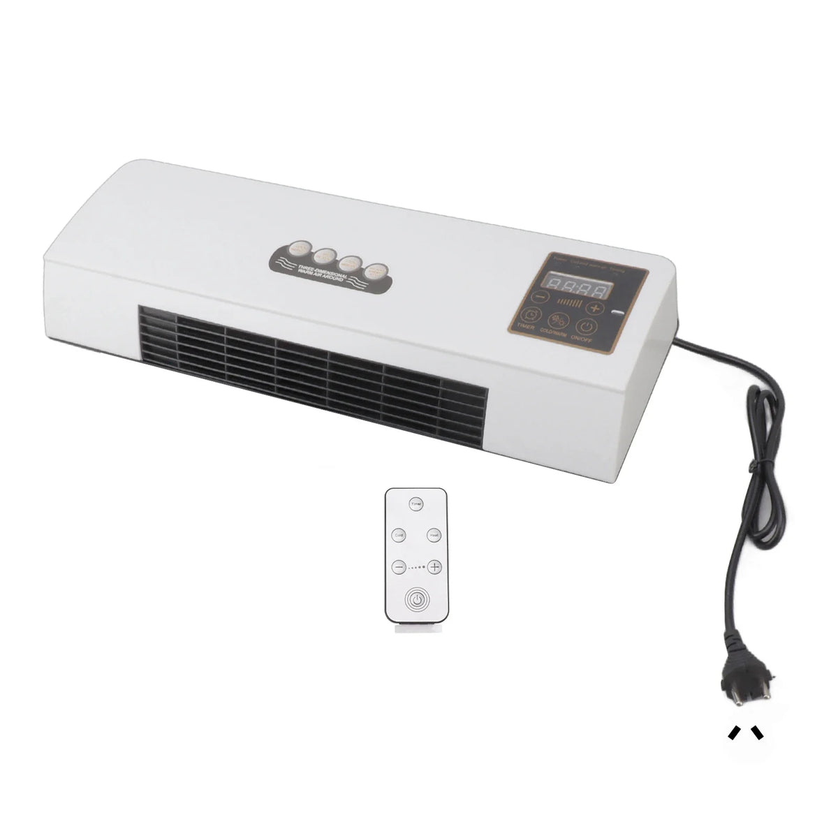 1800W Wall Mounted Electric Patio Heater, Remote Control, Timer, PTC Ceramic Heating, Overheat Protection for Patios, Decks and Covered Porches — product view 1