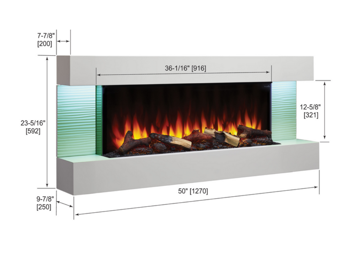 Simplifire Floating Mantel Kit - Required for Format Electric Fireplace — product view 3