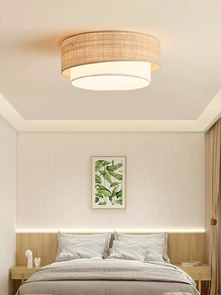 Sedge Raffia Flush Mount — product view 7