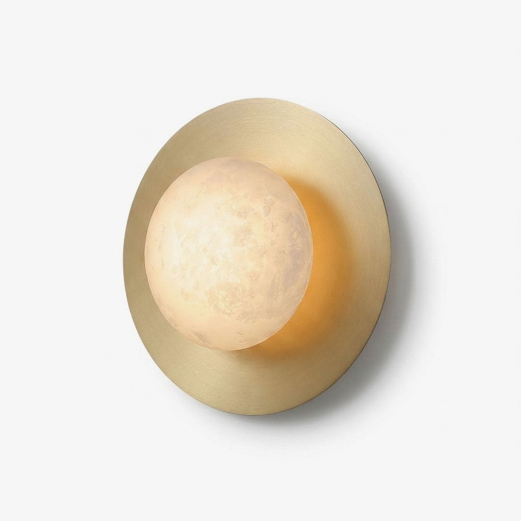 Selene Alabaster Moon Wall Sconce — product view 1