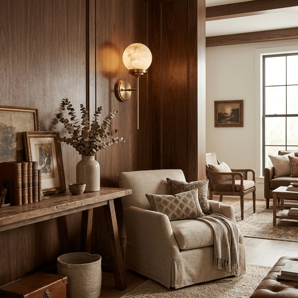 Selene Alabaster Globe Sconce — product view 6