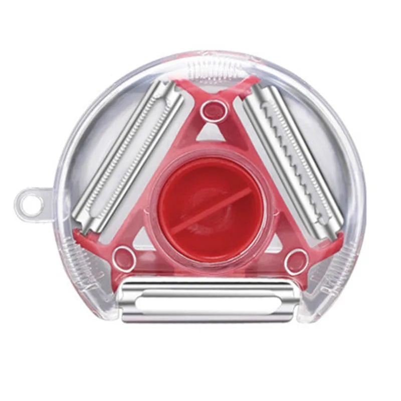 LoungeYard | Peelvanta 3-in-1 Peeler | Stainless Steel Blades | Julienne & Serrated | Dishwasher Safe — product view 1