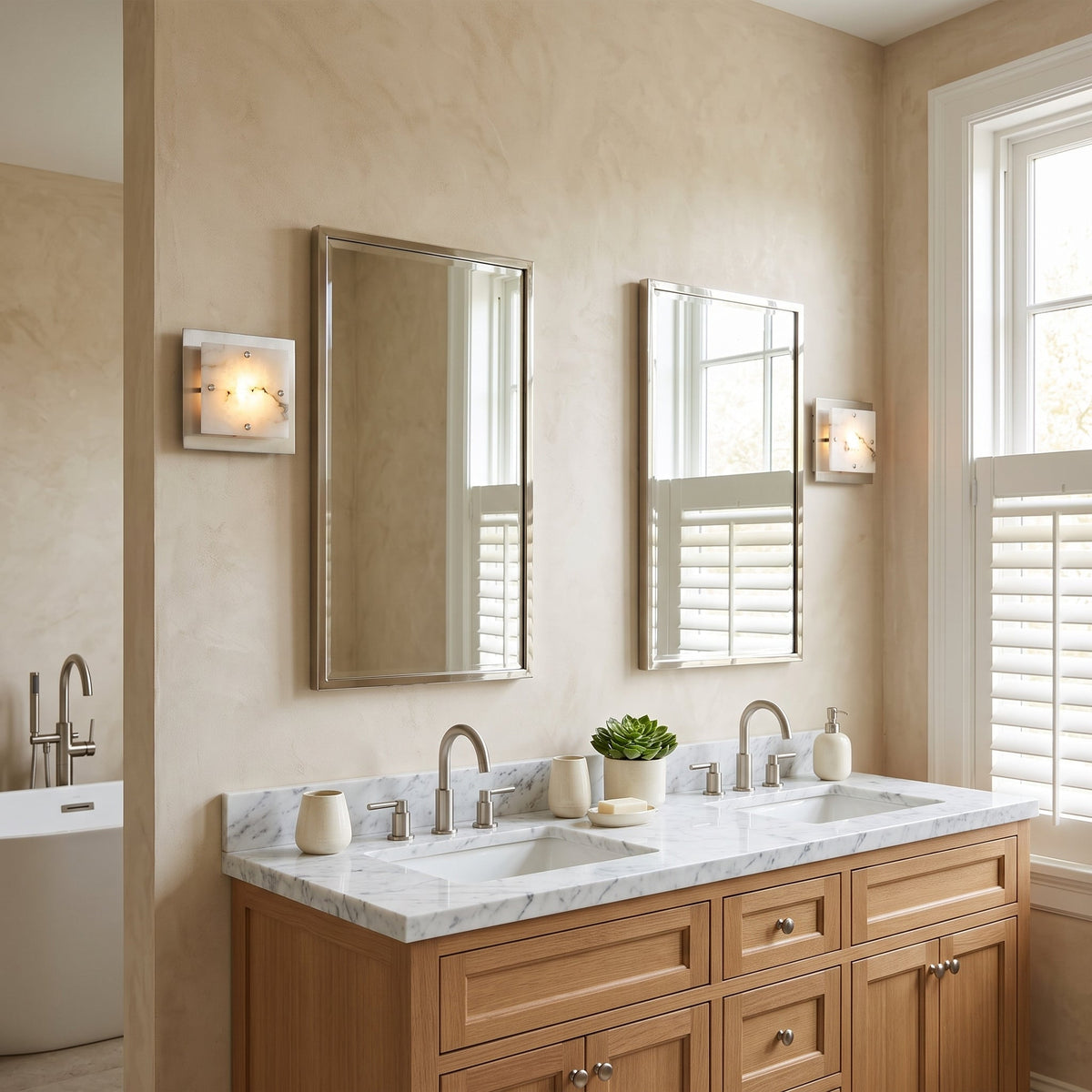 Sierre Alabaster Wall Sconce — product view 3
