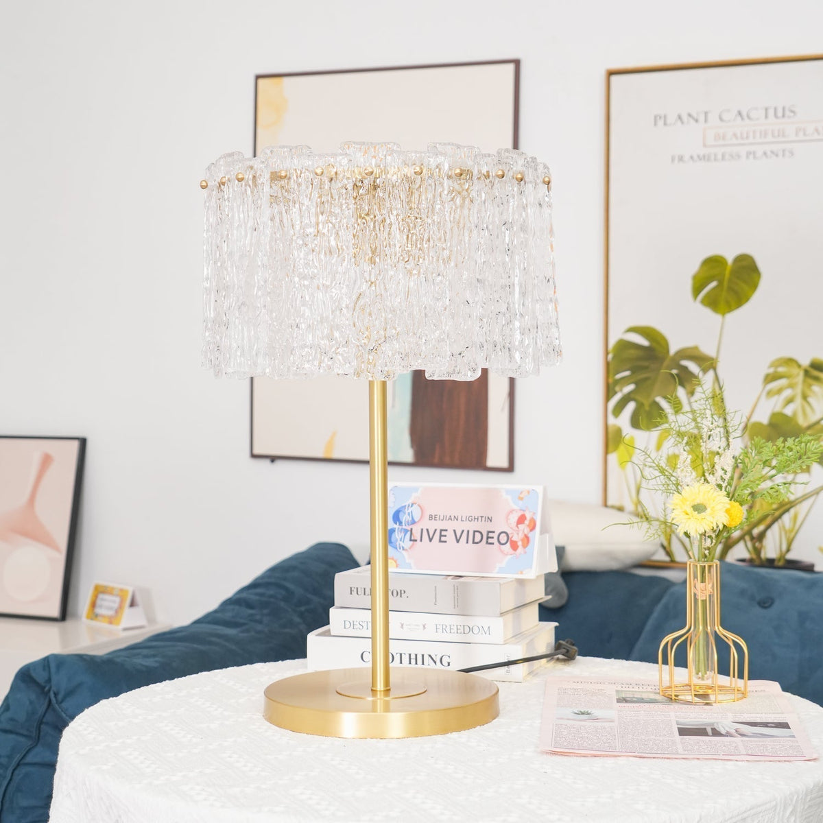 Erliren Crystal Table Lamp — product view 7