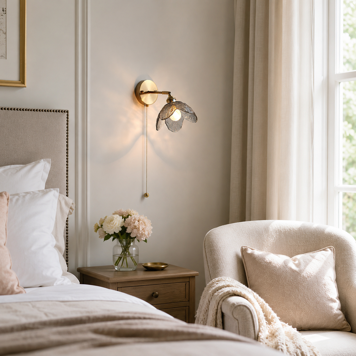 Solene Glass Wall Sconce — product view 2