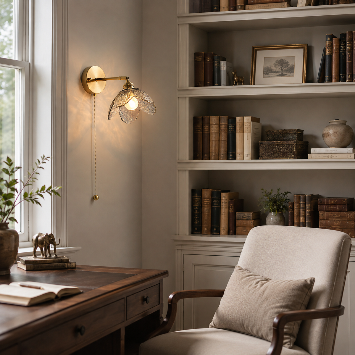 Solene Glass Wall Sconce — product view 5