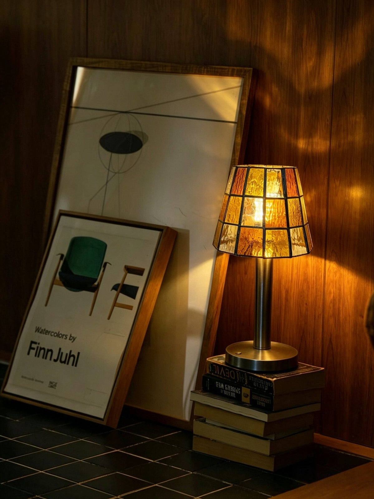 Solstice Faceted Glass Table Lamp — product view 2