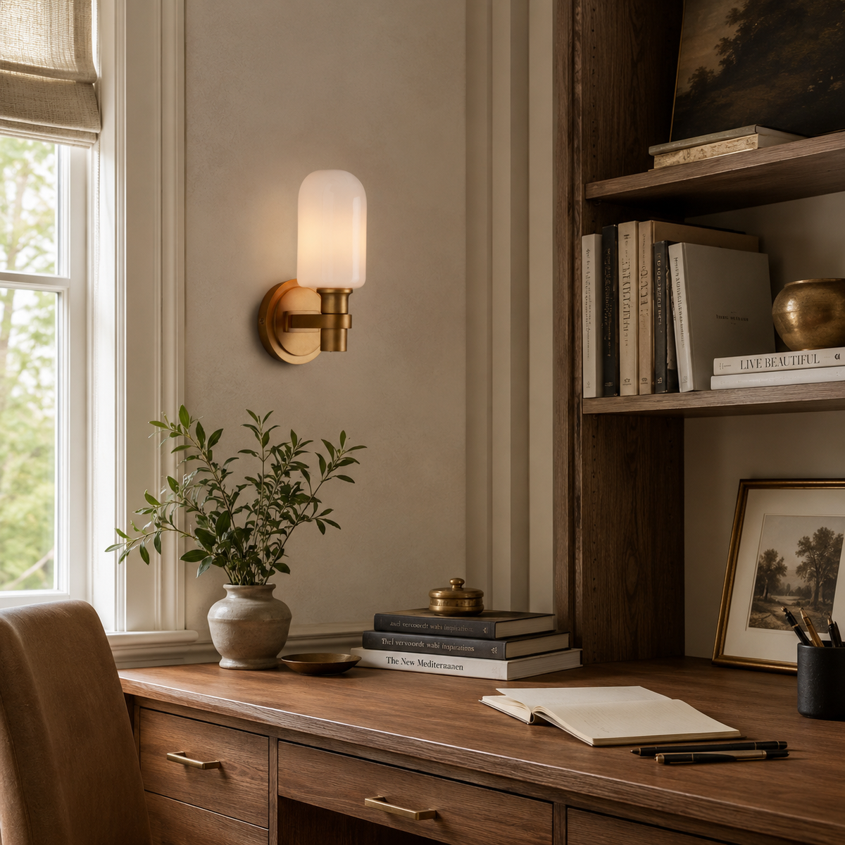 Solus Capsule Glass Wall Sconce — product view 5