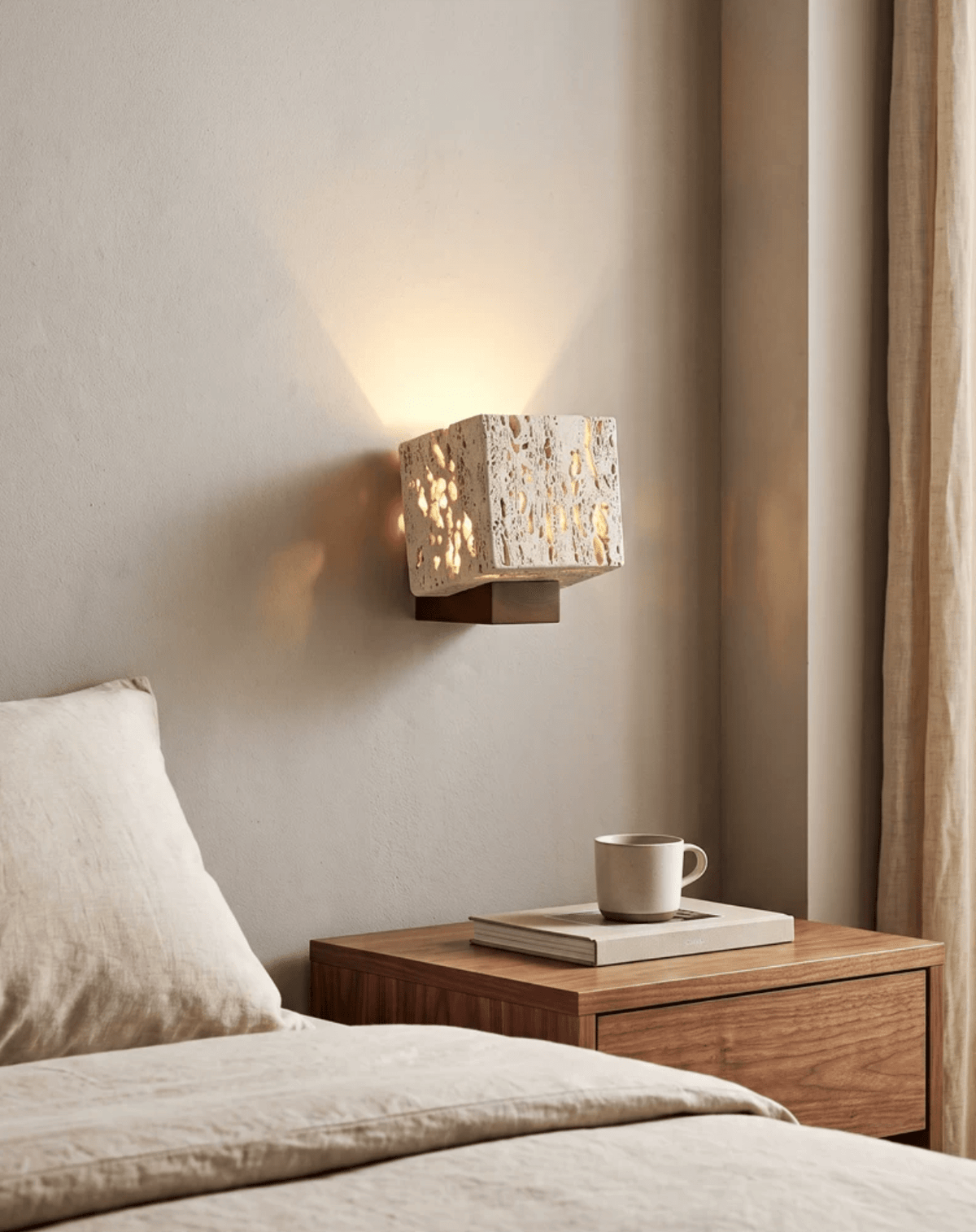 Cavora Travertine Glow Wall Sconce — product view 4