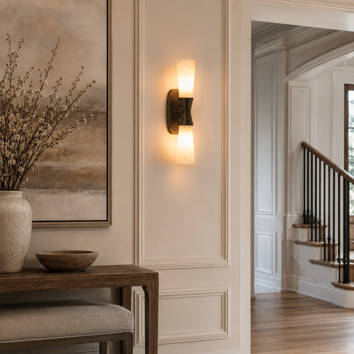 Soraya Alabaster Wall Sconce — product view 4