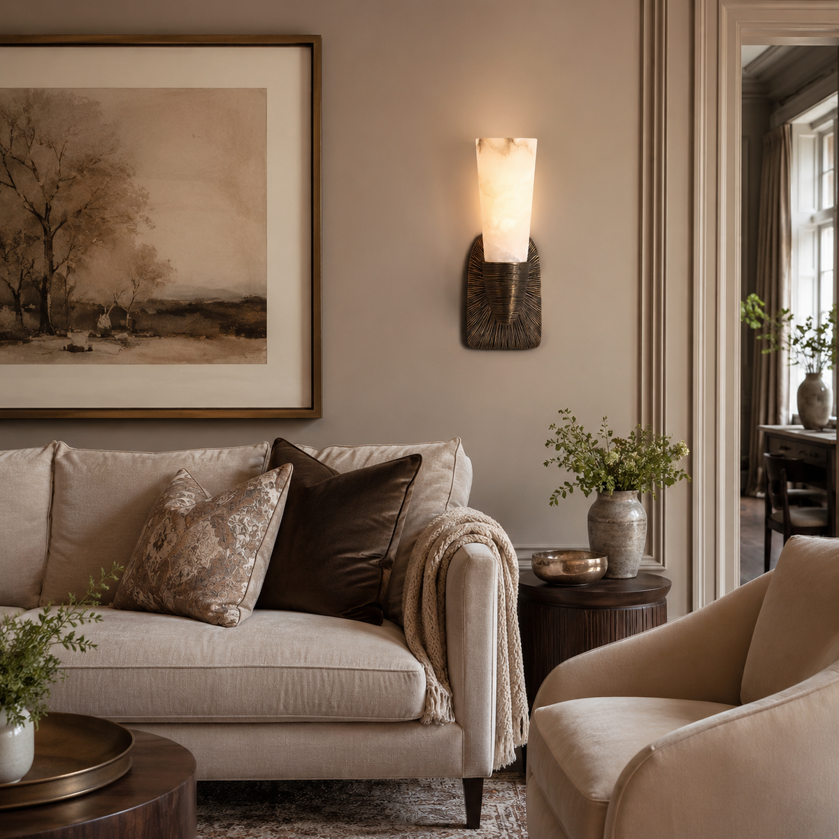 Soraya Alabaster Wall Sconce — product view 6