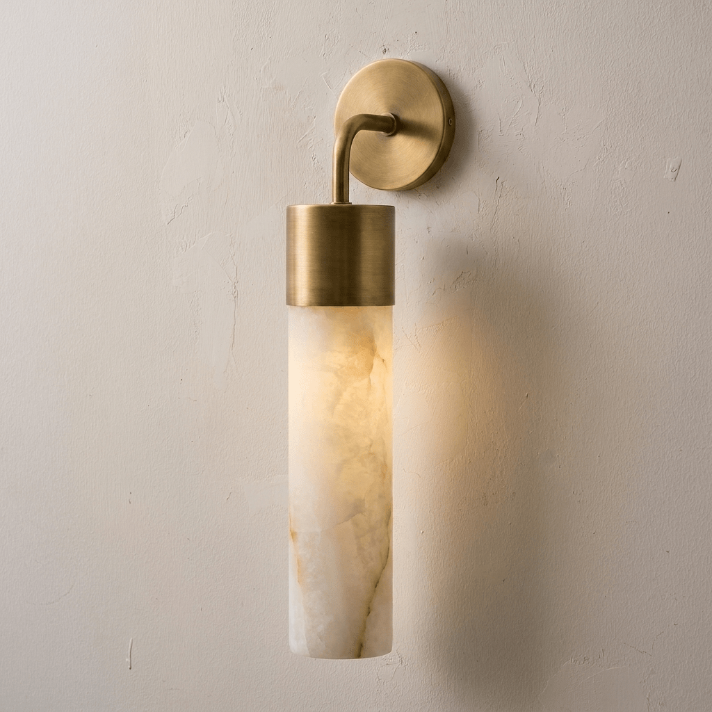 Sorelle Alabaster Tube Wall Sconce — product view 5