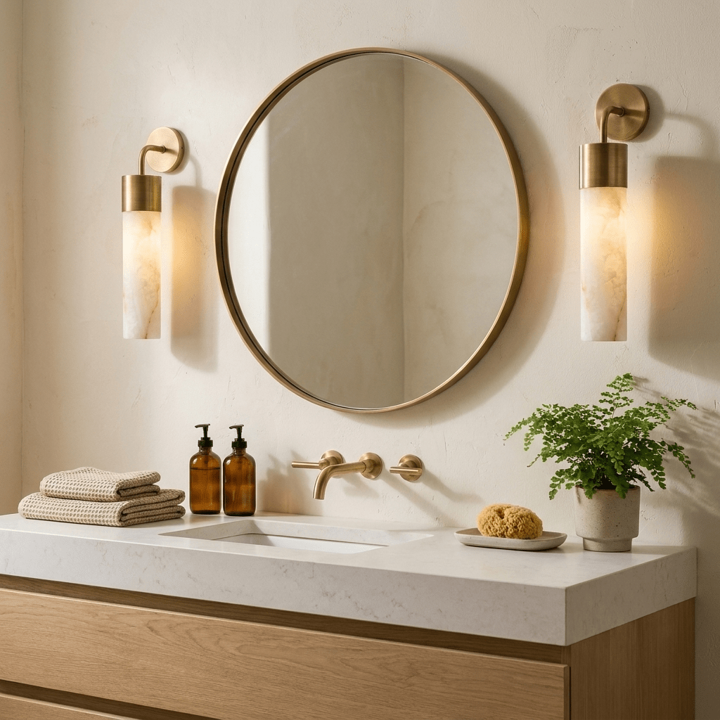Sorelle Alabaster Tube Wall Sconce — product view 2