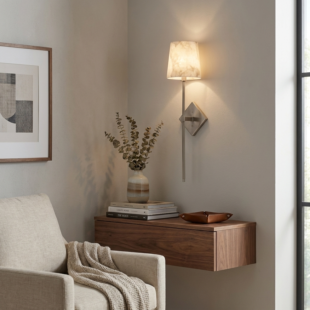 Spire Alabaster Wall Sconce — product view 6
