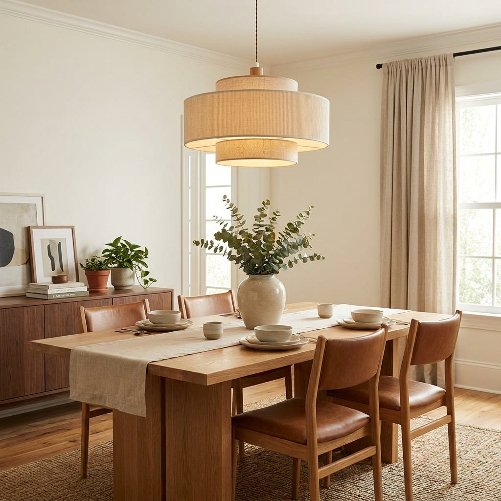 Spool Fabric Pendant Lamp — product view 2