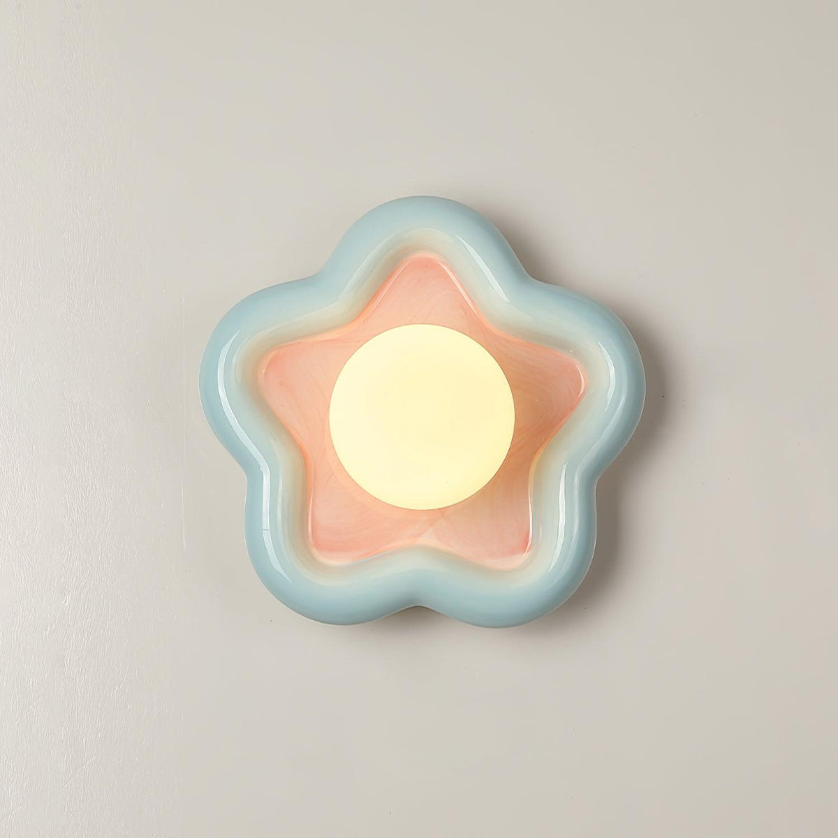 Petani Pink & Yellow Floral Wall Light — product view 3